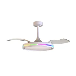 LED plafondventilator Rafaga wit DC stil Ø 106 cm CCT RGB