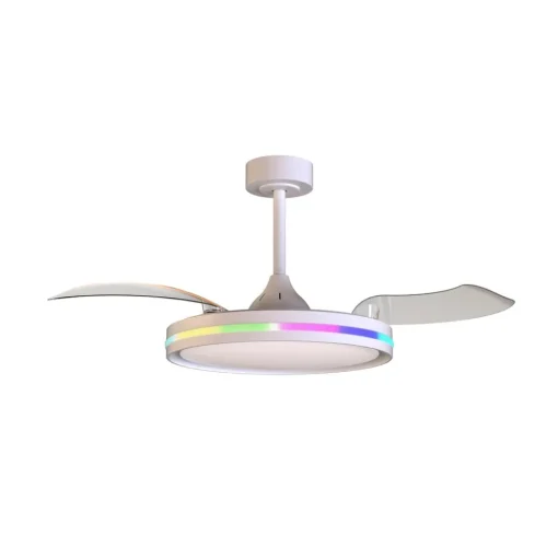 LED plafondventilator Rafaga wit DC stil Ø 106 cm CCT RGB