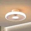LED plafondventilator Turbo, wit, DC stil Ø 51 cm CCT