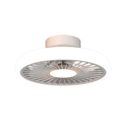 LED plafondventilator Turbo, wit, DC stil Ø 51 cm CCT