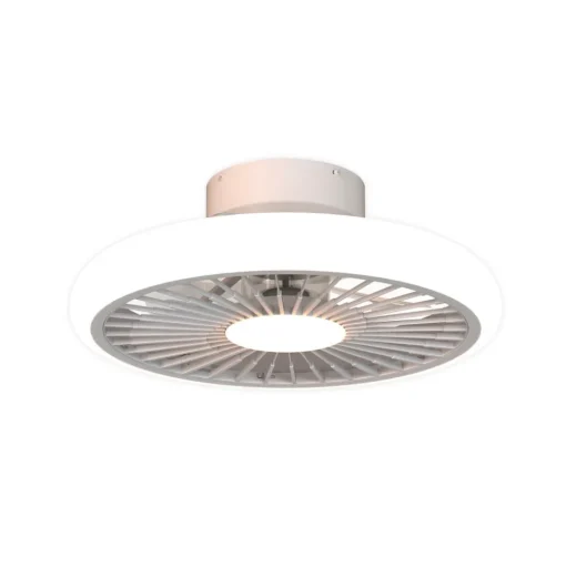 LED plafondventilator Turbo, wit, DC stil Ø 51 cm CCT