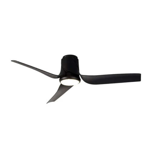 LED plafondventilator Ushuaia zwart DC stil Ø 134 cm CCT