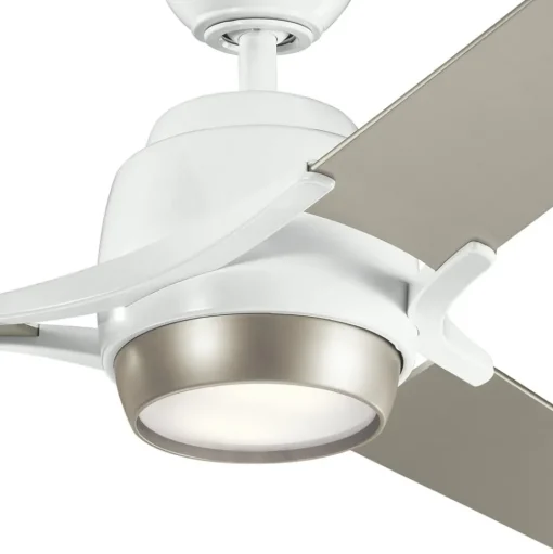 LED plafondventilator Zeus 3 vleugels wit-zilver