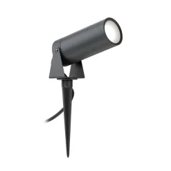 LED prikspot 5131, zwart, aluminium, glas, Schuko stekker