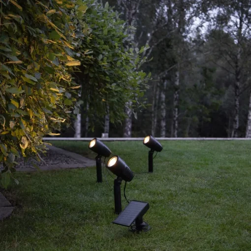 LED prikspot op zonne-energie Powerspot set van 3