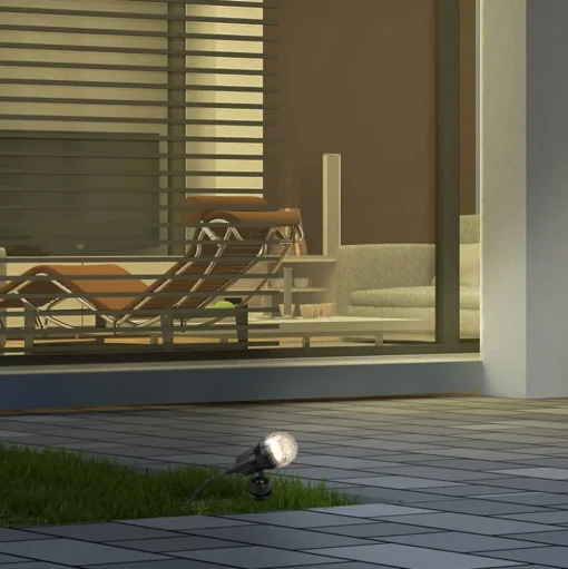 LED prikspot Terra met pareleffect, IP44