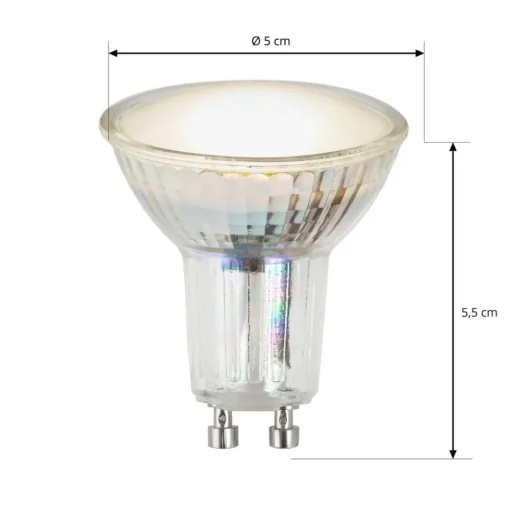 LED reflector GU10 4,5W 3.000K 120° glas