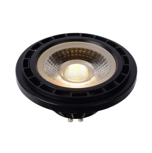 LED reflector GU10 12W 3000K dim to warm, zwart