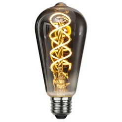 LED rustieke lamp E27 ST64 2W filament 2.100K rook