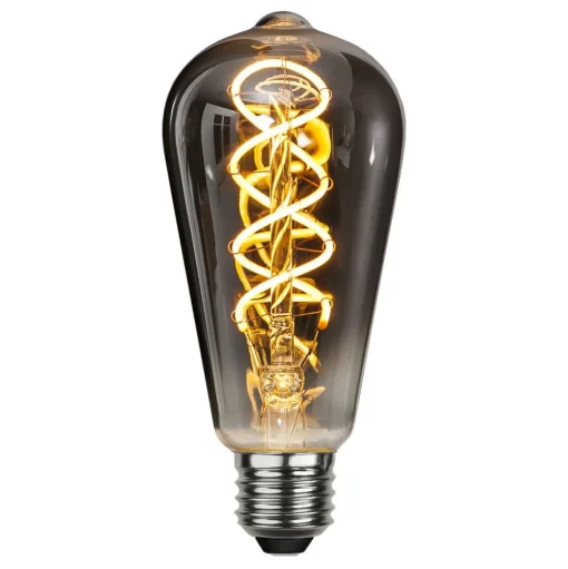 LED rustieke lamp E27 ST64 2W filament 2.100K rook