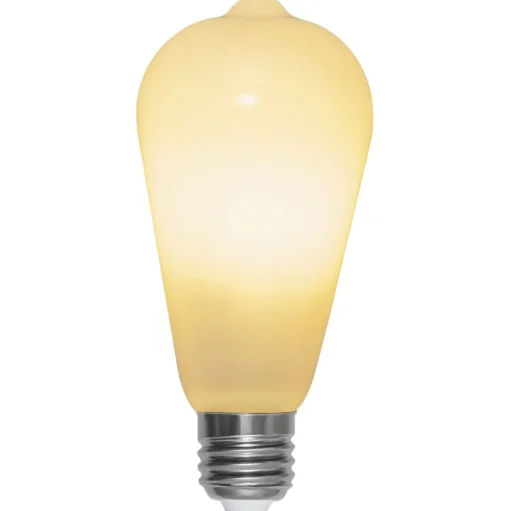 LED rustieke lamp E27 ST64 6,5W 3-step-dim, opaal