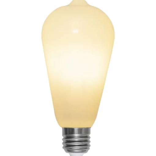 LED rustieke lamp E27 ST64 6,5W 3-step-dim, opaal