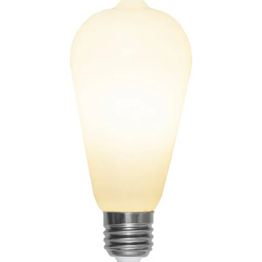 LED rustieke lamp E27 ST64 6,5W 3-step-dim, opaal