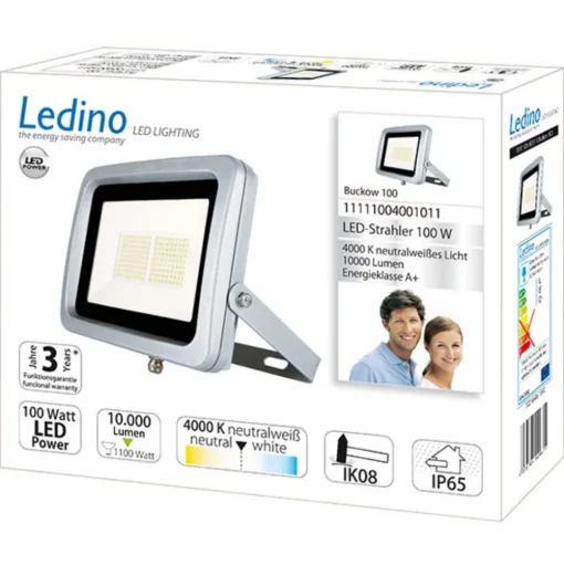 LED schijnwerper Buckow 100 in vlakke vorm