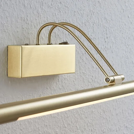 LED schilderij verl Mailine met schak, messing