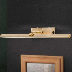 LED schilderijlamp Suren in antiek messing, 50 cm