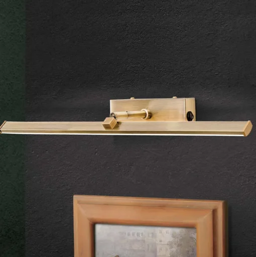 LED schilderijlamp Suren in antiek messing, 50 cm