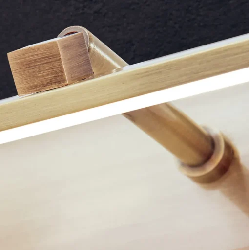 LED schilderijlamp Suren antiek messing, 79,5 cm