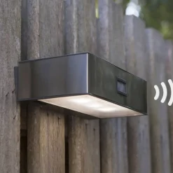 LED sensor buitenwandlamp op zonne-energie Brick
