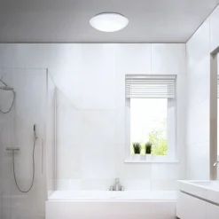 LED sensor plafondlamp Elipso IP44 4.000K Ø28cm