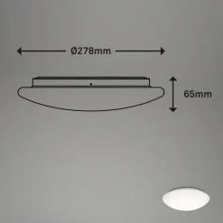 LED sensor plafondlamp Elipso IP44 4.000K Ø28cm