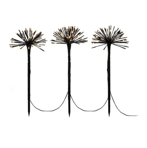 LED sfeerlamp drie paardenbloemen met grondspies IP44