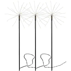 LED sfeerlamp Firework Outdoor, 3/set warmwit
