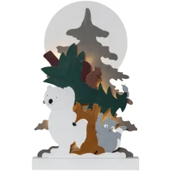 LED sfeerlamp Forest Friends ijsbeer wasbeer
