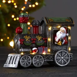LED sfeerlamp Loke, kerstman in trekkracht