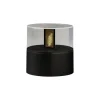 LED sfeerlamp met vlammen-effect, lamphouder zwart