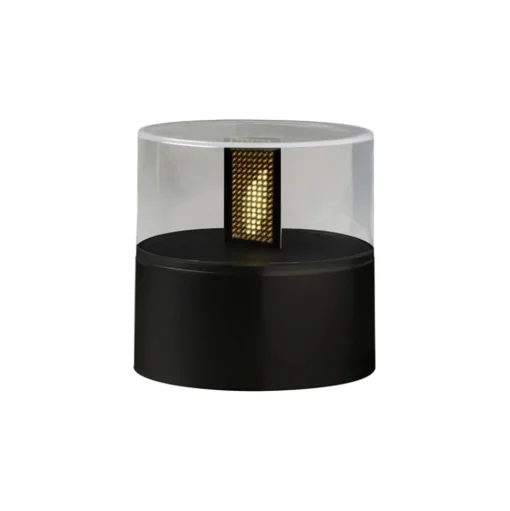 LED sfeerlamp met vlammen-effect, lamphouder zwart