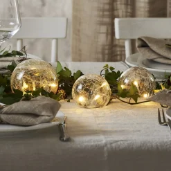 LED sfeerlamp Triss van glas, transparant