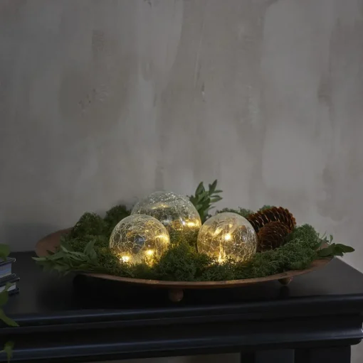 LED sfeerlamp Triss van glas, transparant