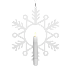 LED sfeerlamp vlam Snow met waskaars