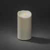 LED sierkaars IP44 roomwit gesmolten 18,4cm