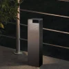 LED sokkellamp Doninni 1, antraciet, hoogte 40 cm