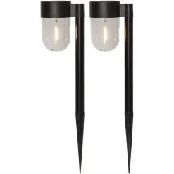 LED sokkellamp op zonne-energie Cupola set van 2