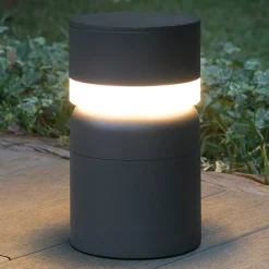 LED sokkellamp Sete, donkergrijs