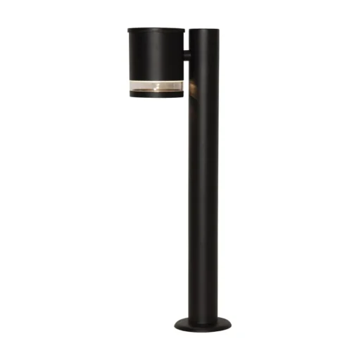 LED sokkellamp Wenen, zwart, metaal, hoogte 50 cm