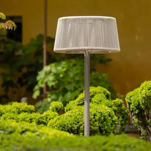 LED solar vloerlamp Rop&Strip, in hoogte verstelbaar, 500 lm