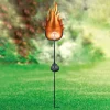 LED solarlamp 33472 met metalen vlam