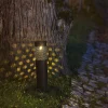 LED solarlamp Blace in zwart, 39 cm hoog
