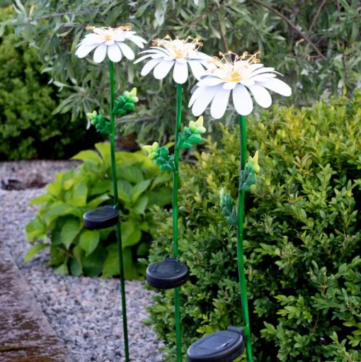 LED solarlamp Daisy in madeliefjesvorm