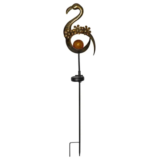 LED solarlamp Melilla Bird in flamingo-vorm
