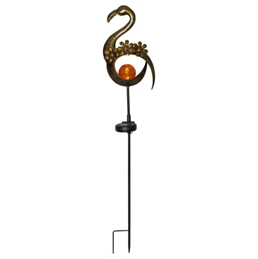 LED solarlamp Melilla Bird in flamingo-vorm