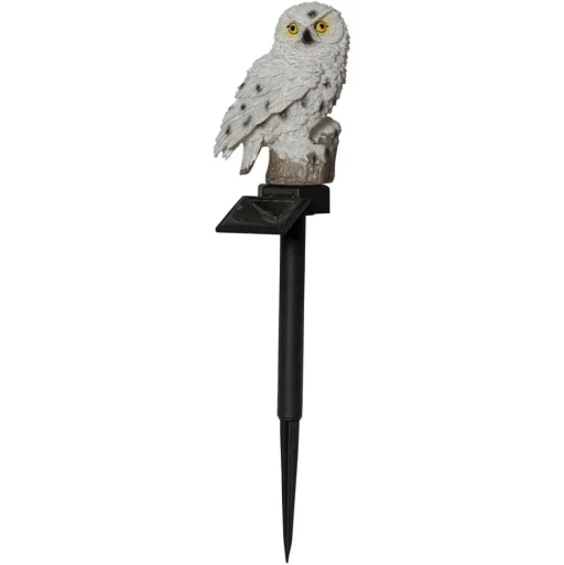 LED solarlamp Owl met aardspies