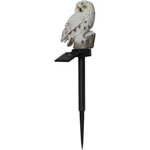 LED solarlamp Owl met aardspies