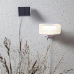 LED solarlamp Powerspot sensor, hoekig wit 350lm