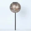 LED solar-sfeerlamp 33626 aardspies zilvergrijs