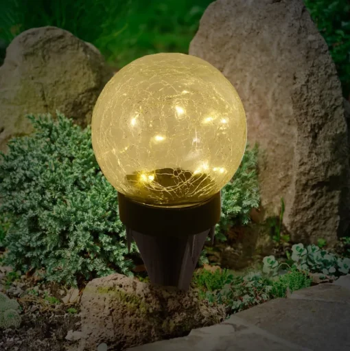 LED solar-sfeerlamp 5248203 van glas, 3er-set
